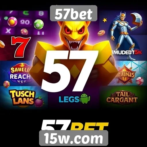 Variedade de jogos disponíveis na plataforma 57bet